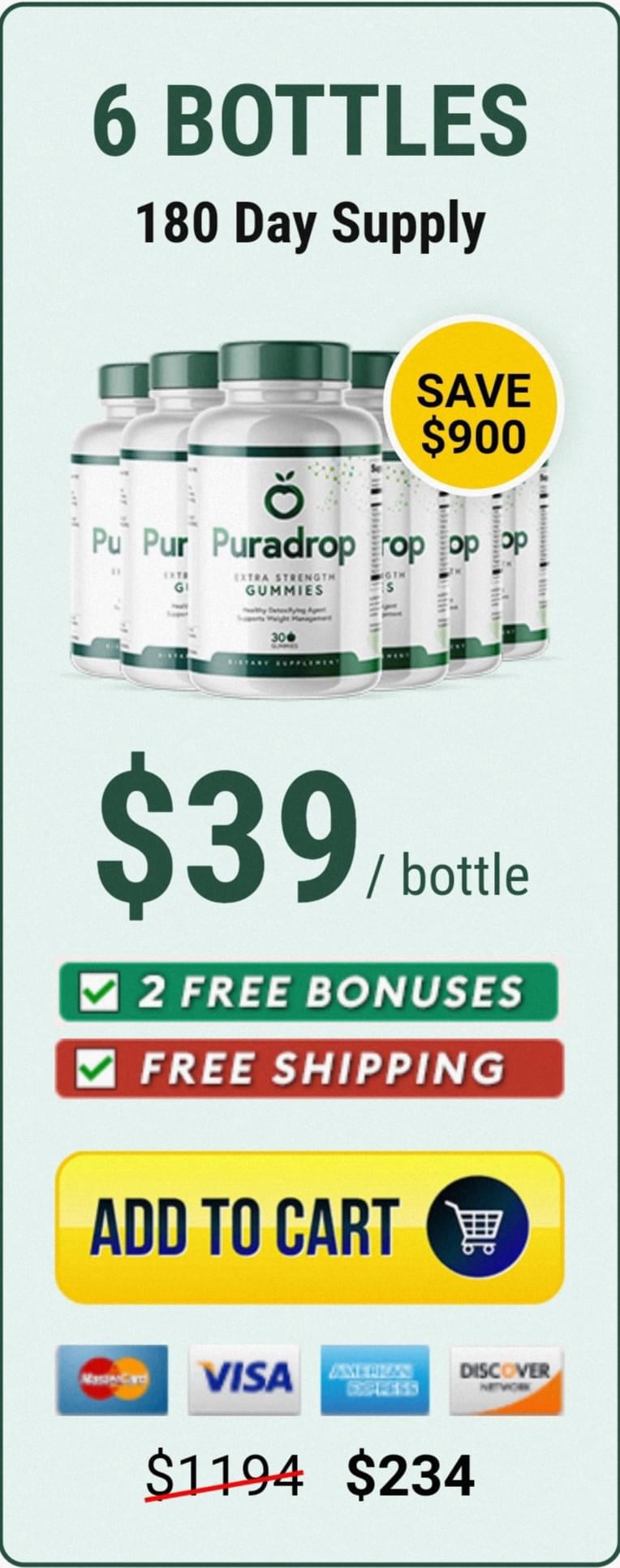 Puradrop Gummies 6 Bottle Buy